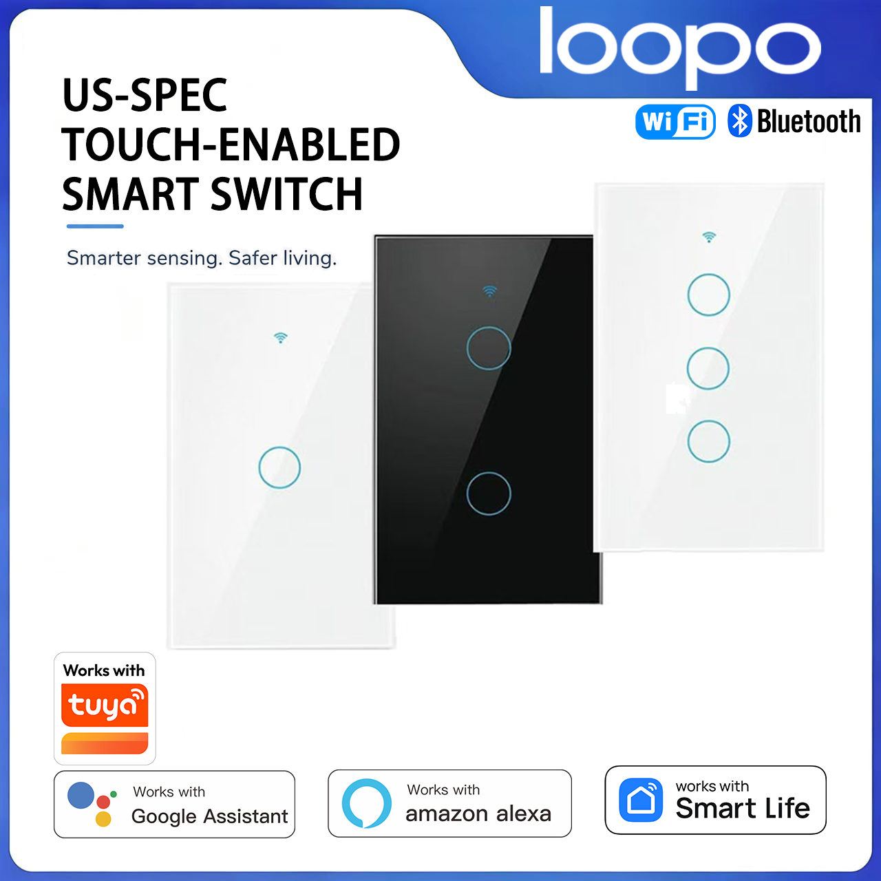 Smart Accessories - Loopo Tuya US-Standard Smart Switch Touch