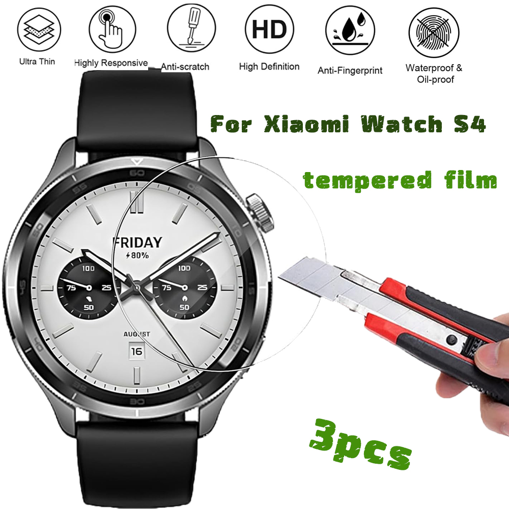 3PCS Tempered Glass Smartwatch - Xiaomi Smartwatch S4 Accessories recensie en prijs