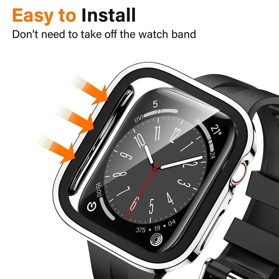 Glass+cover For Apple Watch ca - Smartwatch Icon recensie en prijs
