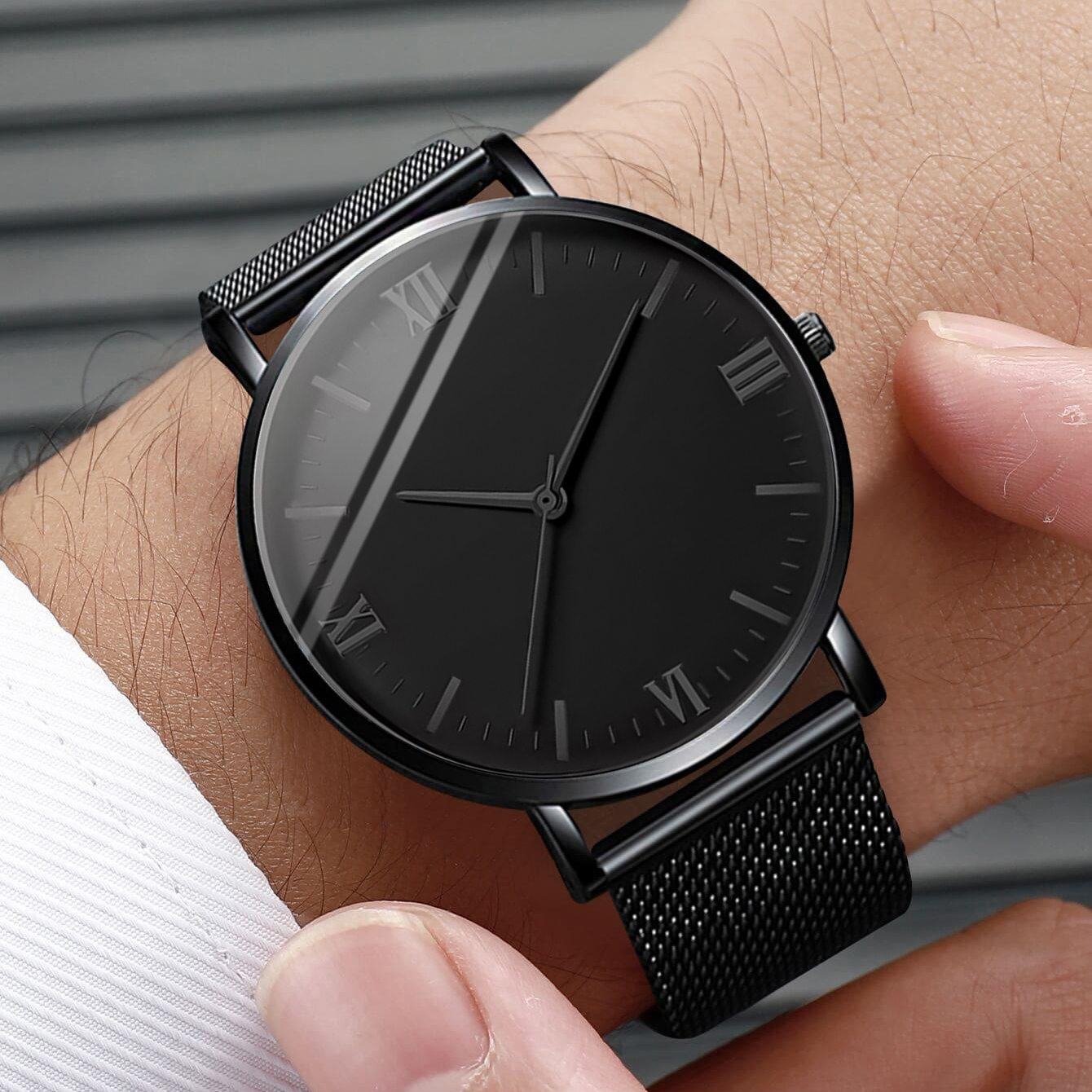 2PCS Men's Watch Fashion Roma  - Stainless Mesh Band recensie en prijs