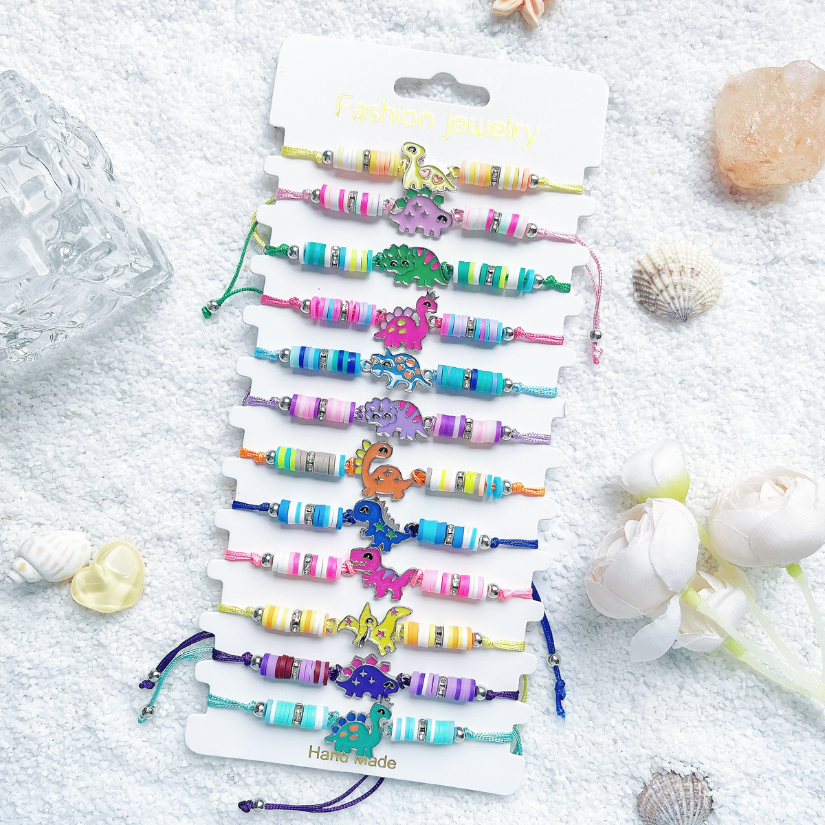 12Pcs Bohemian Style Colorful  - Ceramic Link Bracelet recensie en prijs