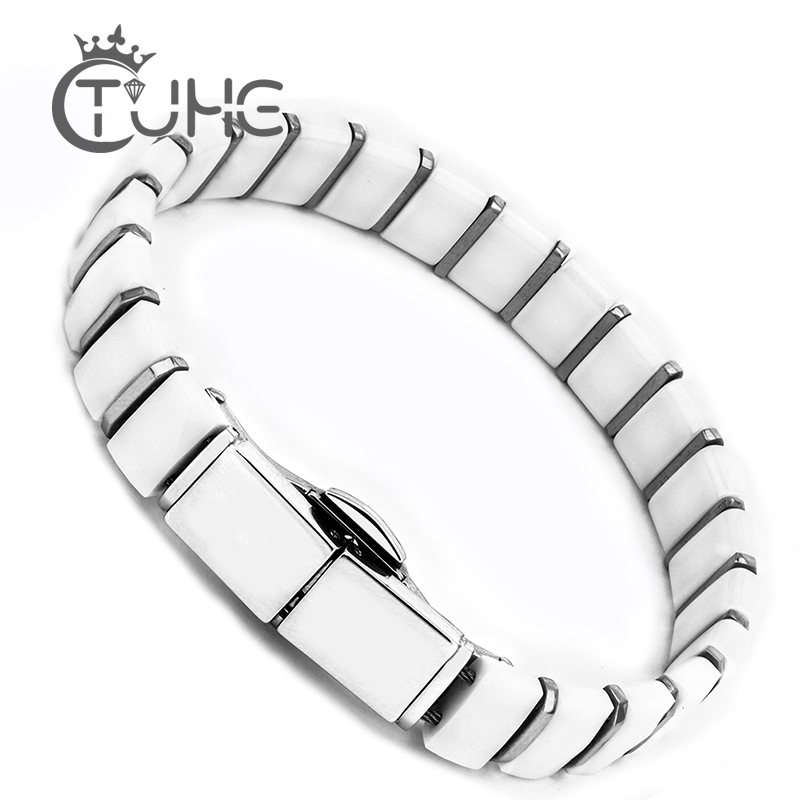 White Black Men Health Bracele - Ceramic Link Bracelet recensie en prijs