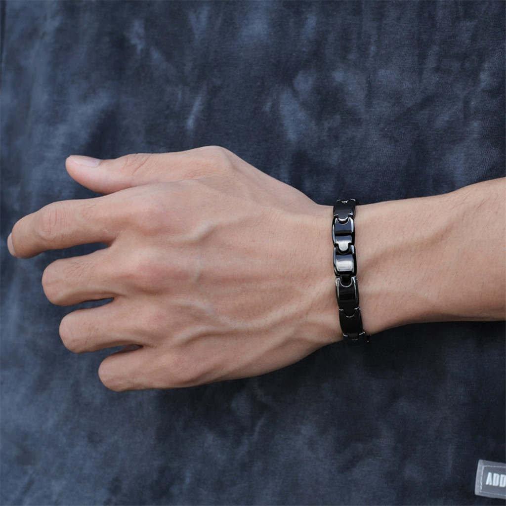 Aradoo Premium Ceramic Hematit - Ceramic Link Bracelet recensie en prijs