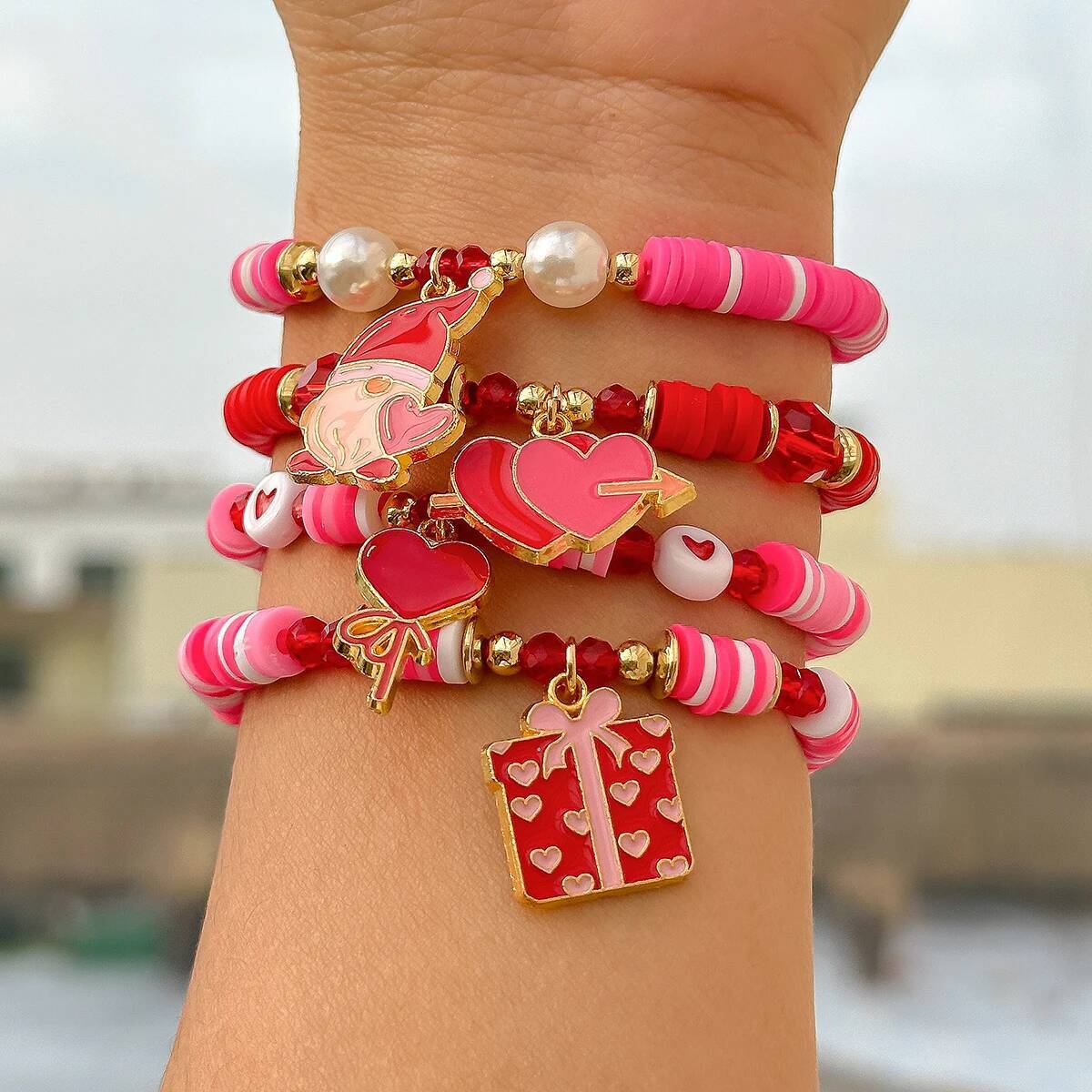 Salircon 4Pcs/Set Bohemia Soft - Ceramic Link Bracelet recensie en prijs