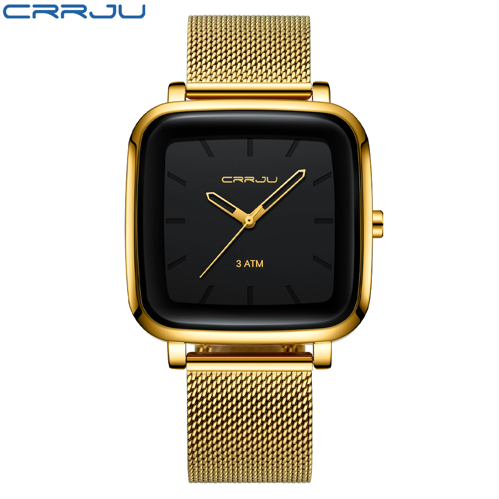 CRRJU Mens Watches Top Brand L - Stainless Mesh Band recensie en prijs