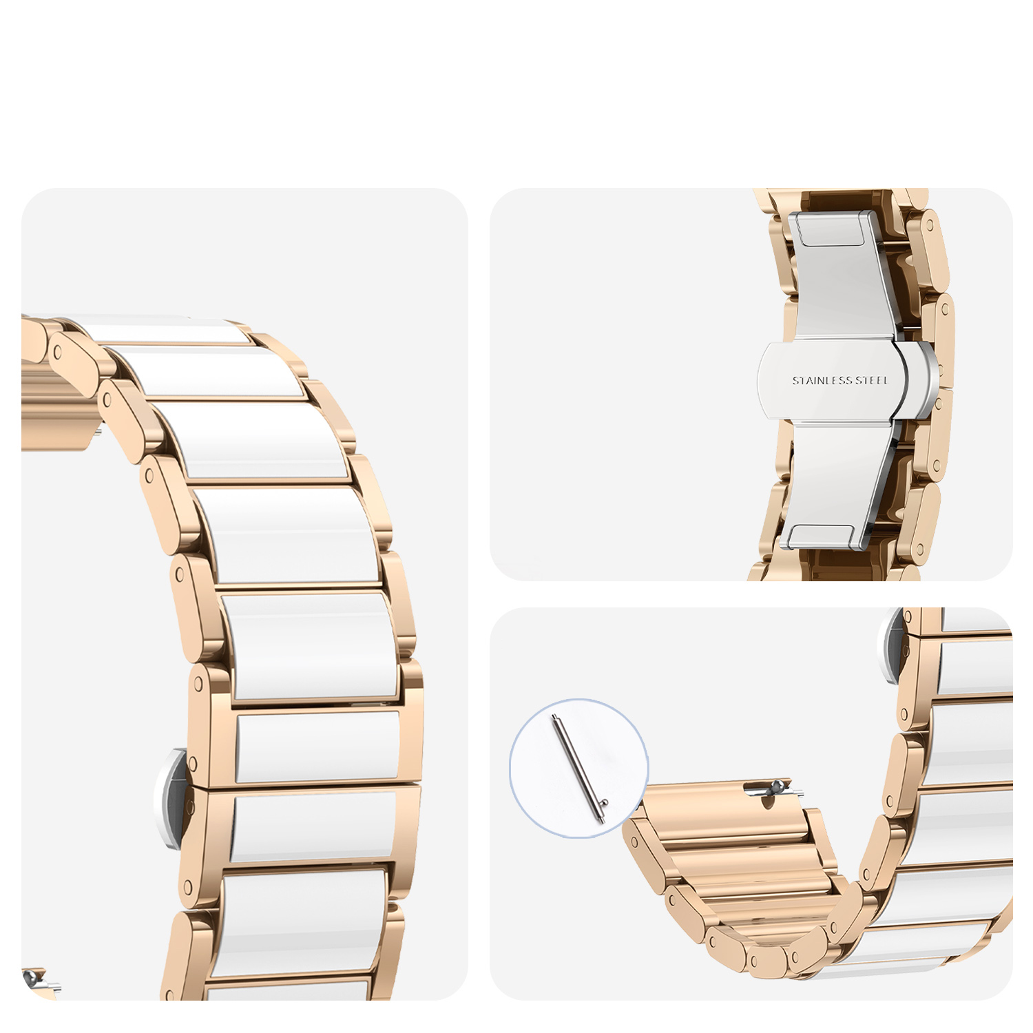 Ceramic-like Metal Strap For H - Ceramic Link Bracelet recensie en prijs