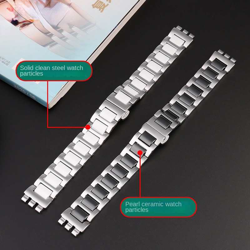 For Swatch Ceramic+ Stainless  - Ceramic Link Bracelet recensie en prijs