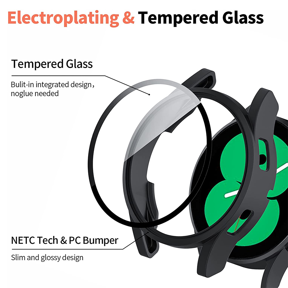 Tempered Glass+ PC Cover for S - Accessories For Galaxy Watch 5 recensie en prijs