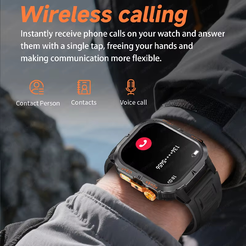 2026 Rugged Military Smart Wat - Smartwatch M Active recensie en prijs