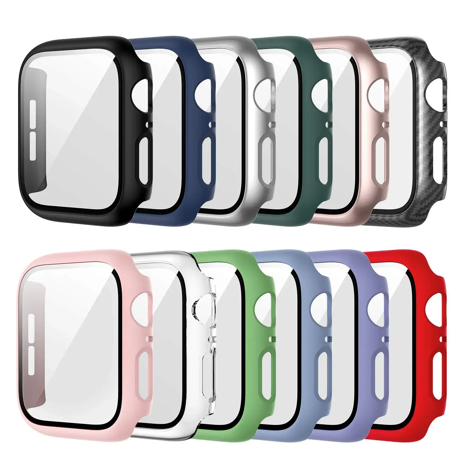 Tempered Glass+cover For Apple - Smartwatch Icon recensie en prijs