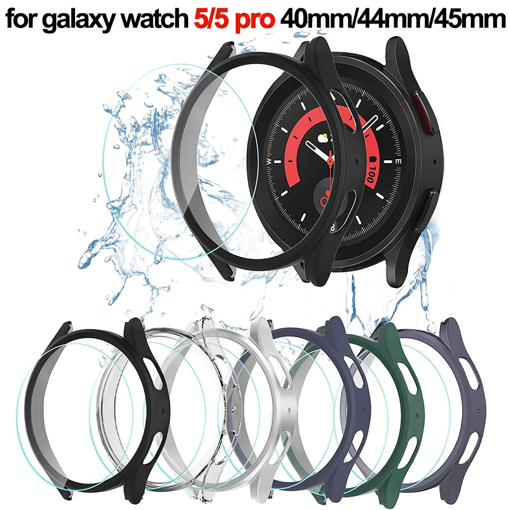 Cover+Tempered Glass for Samsu - Accessories For Galaxy Watch 5 recensie en prijs