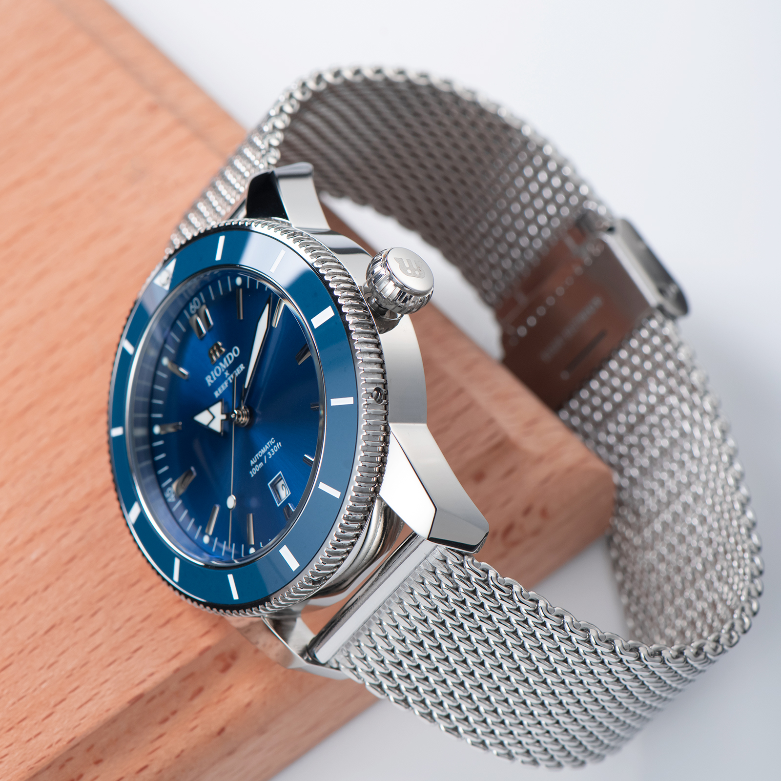 RIOMDO&RF Luxury Brand Men's A - Stainless Mesh Band recensie en prijs