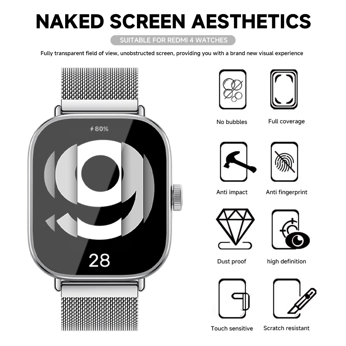 Tempered Glass for Xiaomi Redm - Smartwatch Icon recensie en prijs