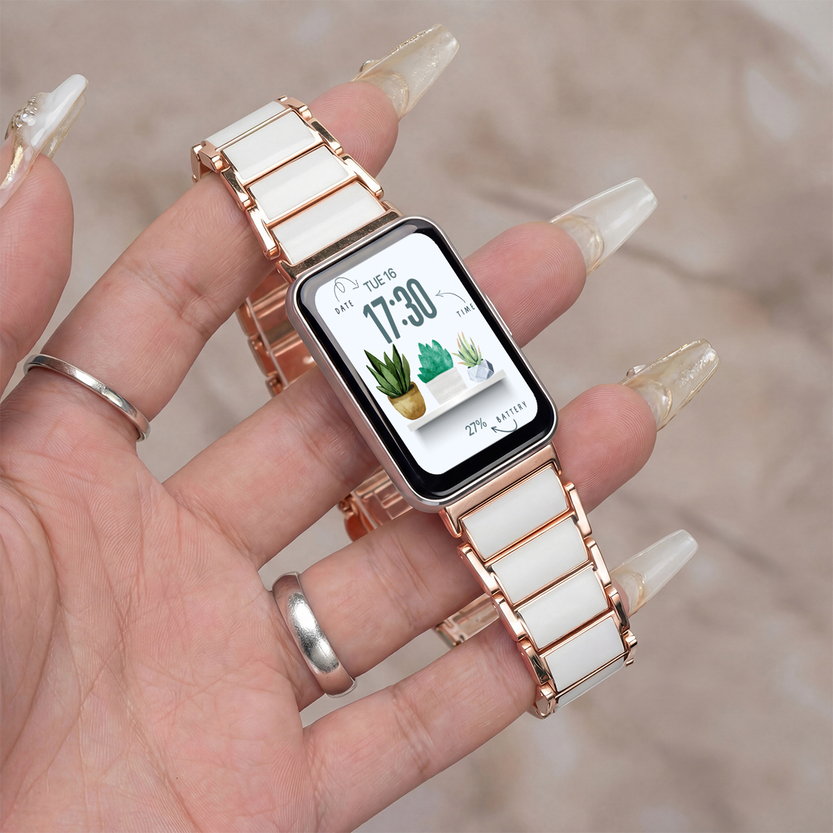Metal Strap for Samsung Galaxy - Ceramic Link Bracelet recensie en prijs