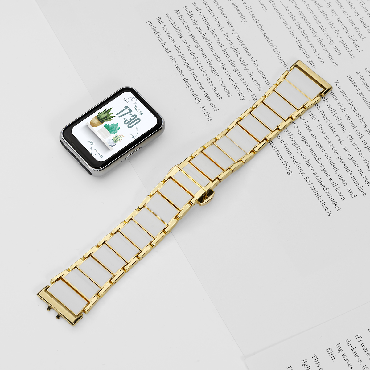 Metal Strap for Samsung Galaxy - Ceramic Link Bracelet recensie en prijs