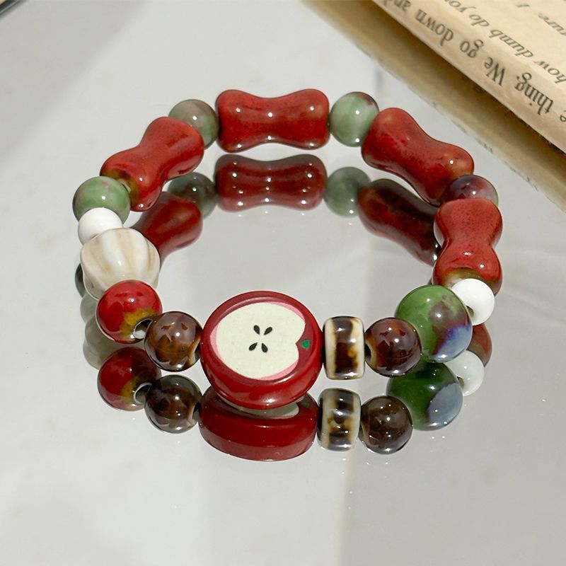 Retro Imitation Apple Ceramic  - Ceramic Link Bracelet recensie en prijs