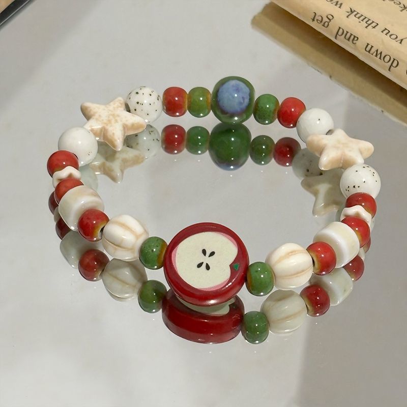 Retro Imitation Apple Ceramic  - Ceramic Link Bracelet recensie en prijs