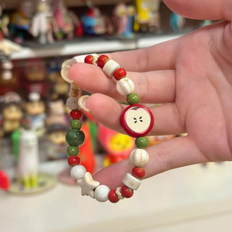 Retro Imitation Apple Ceramic  - Ceramic Link Bracelet recensie en prijs