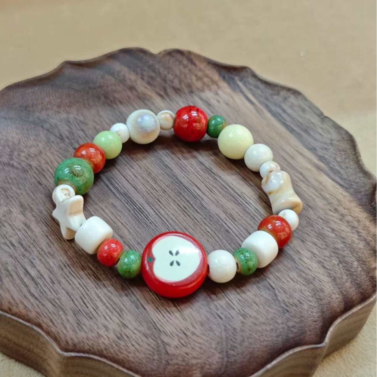 Retro Imitation Apple Ceramic  - Ceramic Link Bracelet recensie en prijs