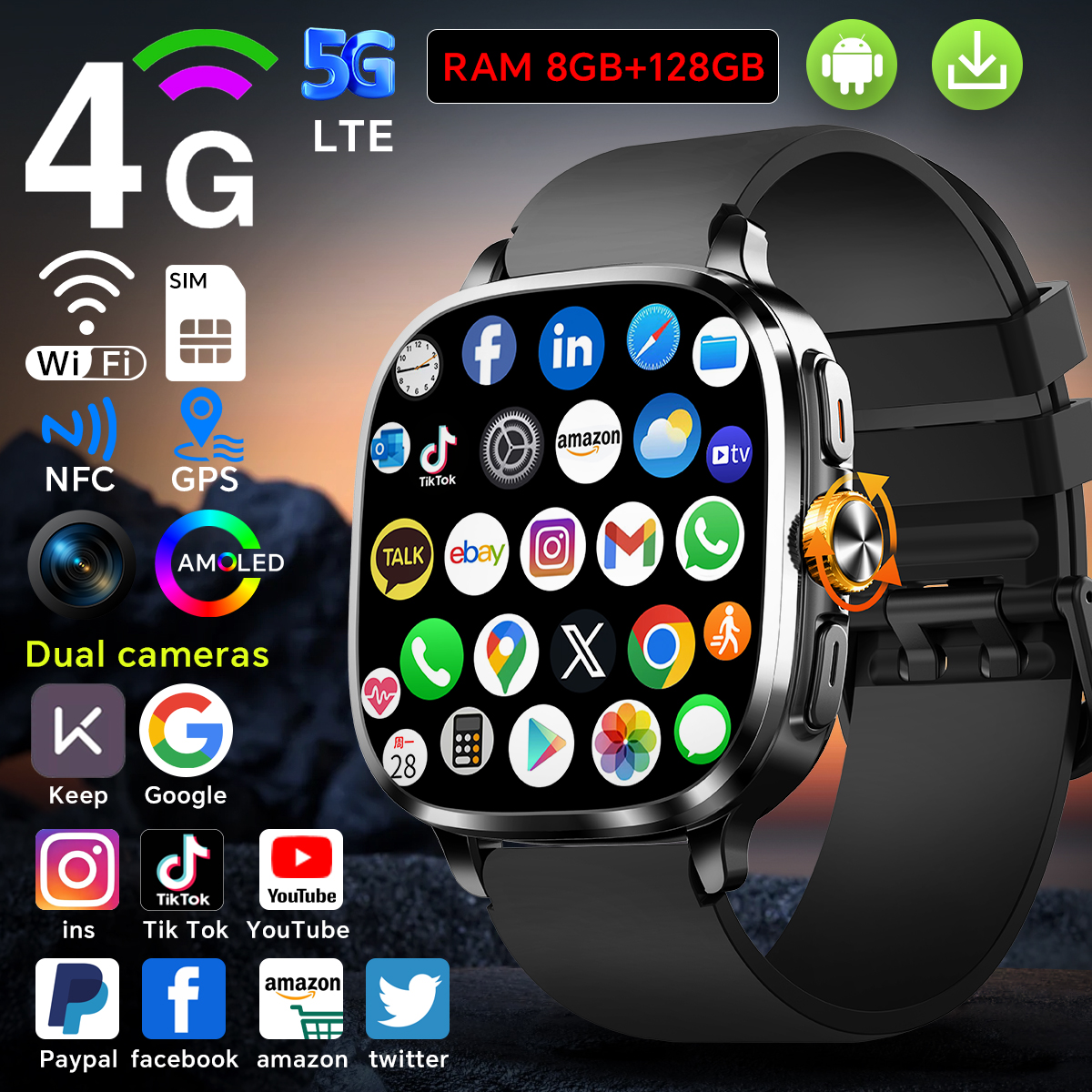 5G Full Netcom S99 Smartwatch  - Smartwatch Store recensie en prijs