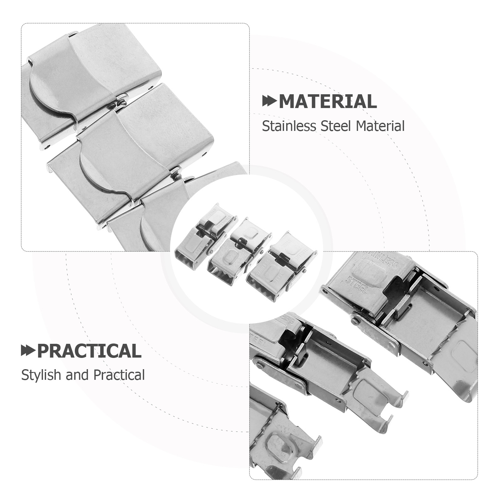 15Pcs Watch Clasp Replacement  - Stainless Mesh Band recensie en prijs