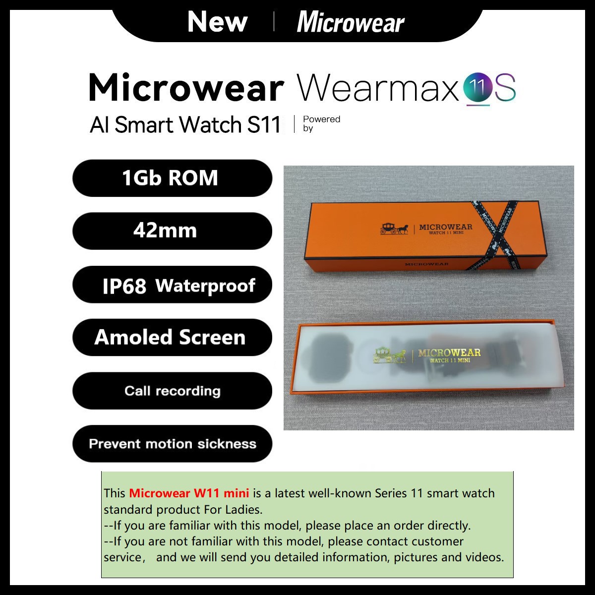Microwear W11mini Watch11 Mini - Smartwatch M Active recensie en prijs