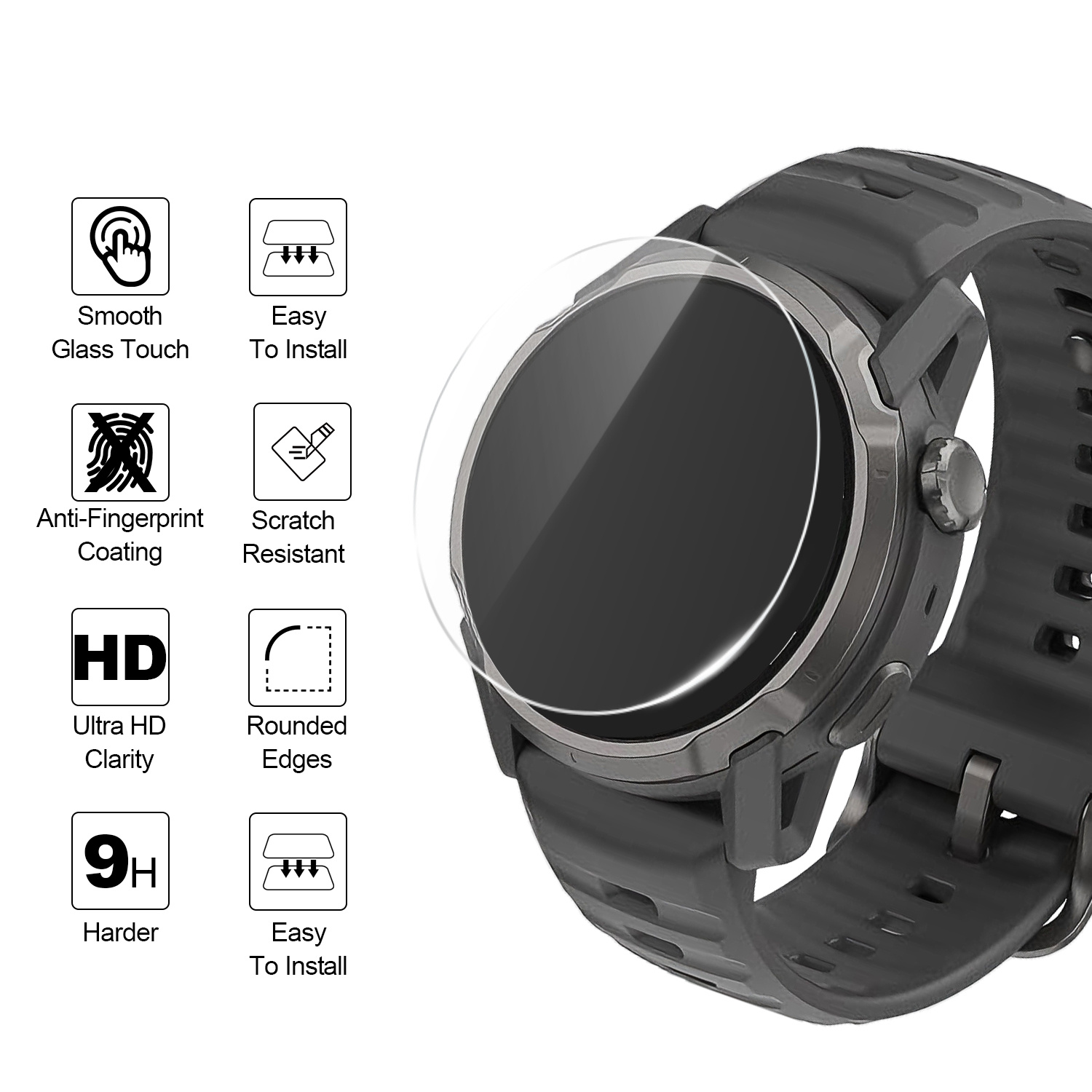 2Pcs Watch Protectors for Coro - Watch Face Protector recensie en prijs