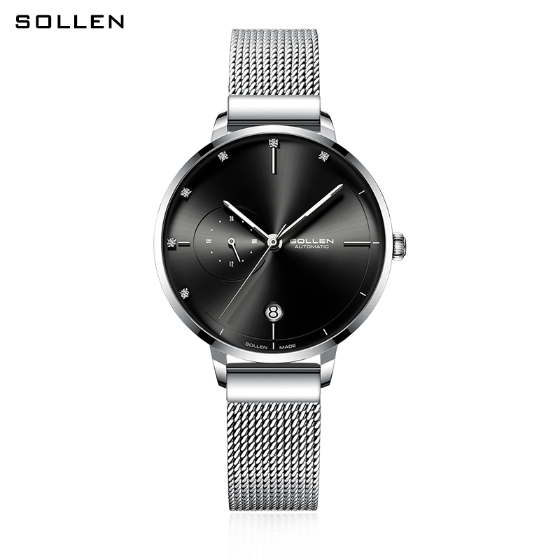 SOLLEN-Automatic Mechanical Wa - Stainless Mesh Band recensie en prijs