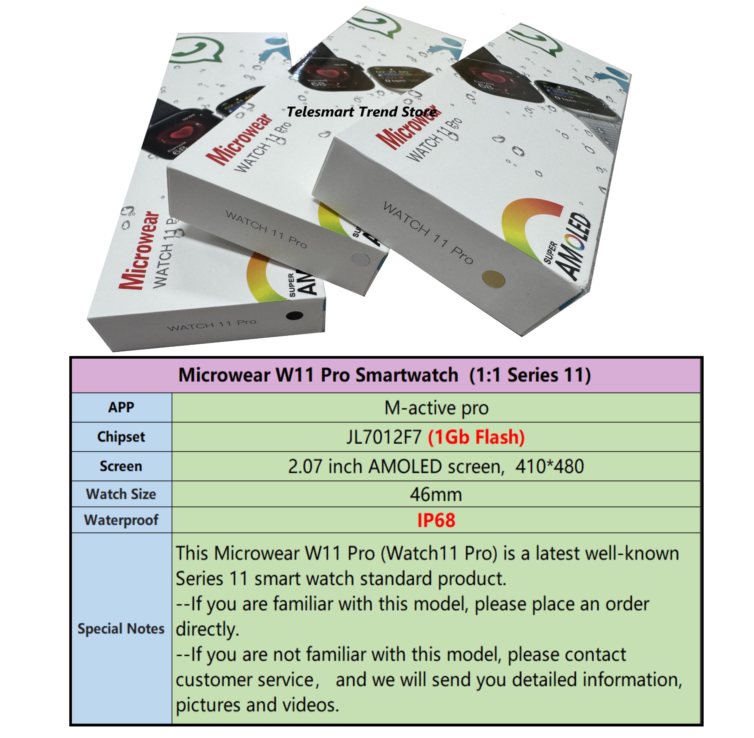 Latest W11 Pro Smart Watch S11 - Smartwatch M Active recensie en prijs